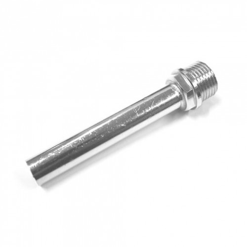 Ponteira cromada para adaptador de rosca curta 1/2-14mm Ponteira cromada para adaptador de rosca curta 1/2-14mm