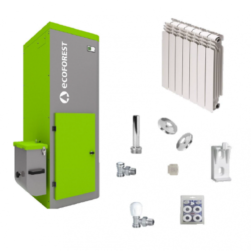 KIT - Caldeira Pellets VAP 24kw + Radiadores de Alumínio e Torneiras etc KIT - Caldeira Pellets VAP 24kw + Radiadores de Alumínio e Torneiras etc