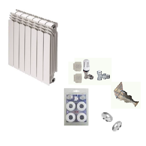 KIT 60 Elementos Radiadores + 8 Torneiras Termostáticas KIT 60 Elementos Radiadores + 8 Torneiras Termostáticas
