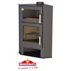 Salamandra a Lenha com Forno Lerma H - Bronpi