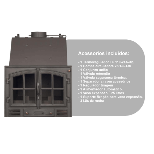 Kit De Instalação Para Recuperador A Lenha Albex Com Cruz - Albicalor Kit De Instalação Para Recuperador A Lenha Albex Com Cruz - Albicalor