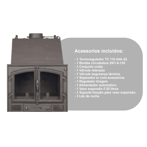 Kit De Instalação Para Recuperador A Lenha Super Albex sem Cruz - Albicalor Kit De Instalação Para Recuperador A Lenha Super Albex sem Cruz - Albicalor