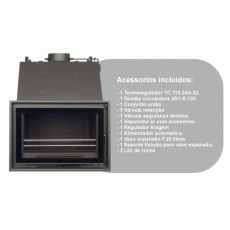 Kit De Instalação Para Recuperador A Lenha Elegance Cristal - Albicalor