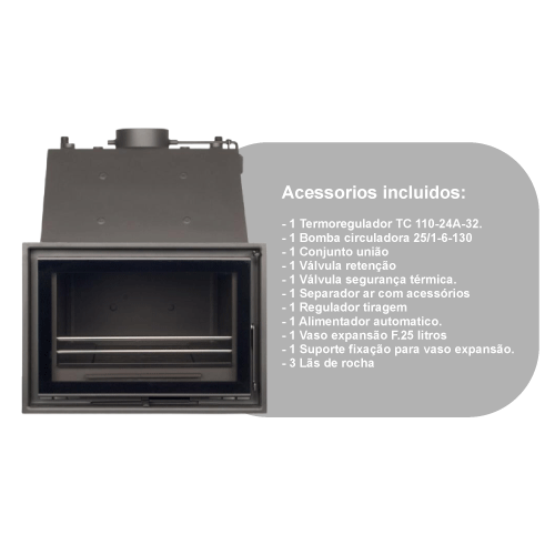 Kit De Instalação Para Recuperador A Lenha Elegance Cristal - Albicalor Kit De Instalação Para Recuperador A Lenha Elegance Cristal - Albicalor