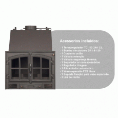 Kit De Instalação Para Recuperador A Lenha Super Albex Com Cruz - Albicalor