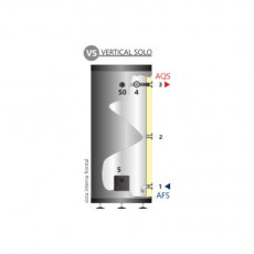Termoelétrico AQS em Inox 500 L - Aquafer 