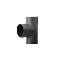 Tê 90º Com Tampa Em Ferro Preto, Diâmetro: 150 Mm, Espessura 2 Mm
