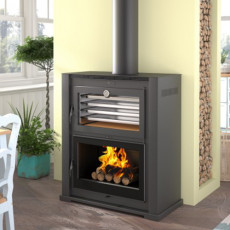 Salamandra a lenha HL-200 C/ Forno - FM