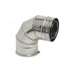 Curva 90º Bifluxo Inox 100-150 - Faber