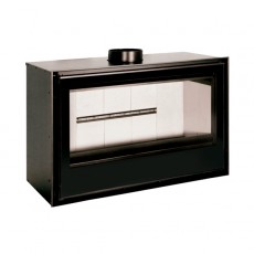 Recuperador de Calor a Lenha F-1000 Ventilado Com Vidro Serigrafado - Ferlux