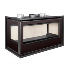 Recuperador de Calor a Lenha Panoramic 2 C com 1 Vidro Lateral Ventilado - Ferlux 