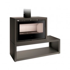 Salamandra a Lenha Galaxy Móvel Ventilado - Ferlux