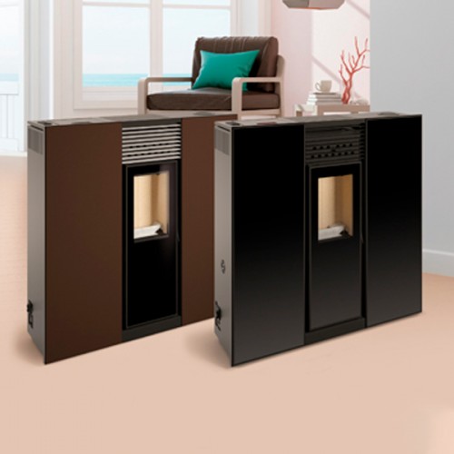 Salamandra a Pellets Phoenix Vidro de ar canalizável - Ferlux