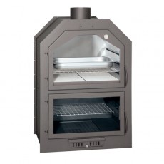 Salamandra a Lenha com Forno 60 para Encastrar - Ferlux