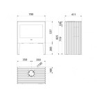 Salamandra a Lenha Glance L - Hergom