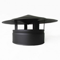 Chapéu sem Aba em Inox Preto Duplo, Diâmetro: 100-150 MM Chapéu sem Aba em Inox Preto Duplo, Diâmetro: 100-150 MM