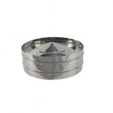Diâmetro: 100-150 MM Chapéu com Aba em Inox Duplo Diâmetro: 100-150 MM Chapéu com Aba em Inox Duplo
