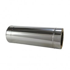 Diâmetro: 80-130 MM, Tubo de 0,33 Mt em Inox Parede Dupla Diâmetro: 80-130 MM, Tubo de 0,33 Mt em Inox Parede Dupla