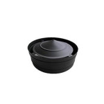 Diâmetro: 180 MM, Chapéu com Aba em Inox Rígido Antracite