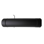 Diâmetro: 200 mm, Tubo Inox Rígido 0,33 Metros Antracite Com Registo