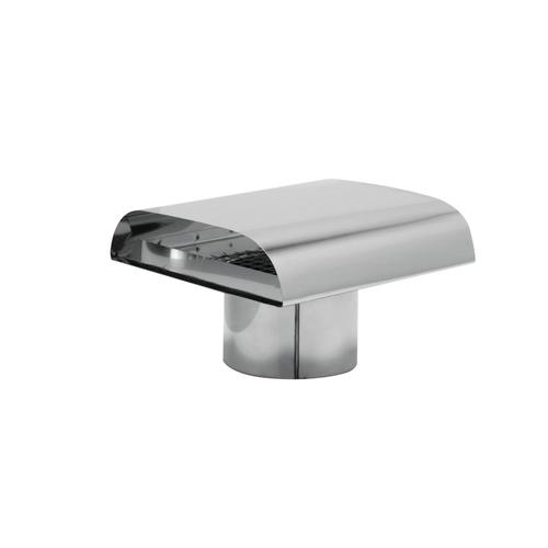 Diâmetro: 100 MM, Saída de Fachada em Inox Rígido Diâmetro: 100 MM, Saída de Fachada em Inox Rígido