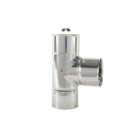 Diâmetro: 80 MM, Tê Inox Com Tampo