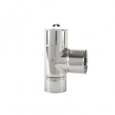 Diâmetro: 120 MM, Tê Inox Com Tampo