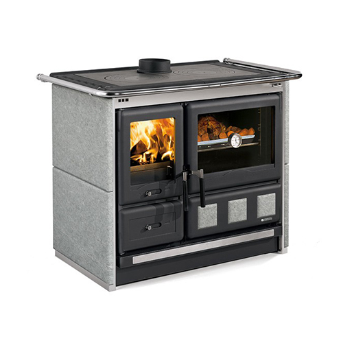 Fogão a lenha Rosa XXL Pedra - Nórdica & Extraflame