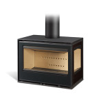 Salamandra a Lenha Habit 76 LD + T C/ Kit de Ventilação - Rocal