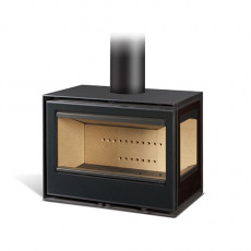 Salamandra a Lenha Habit 76 LD + T C/ Kit de Ventilação - Rocal