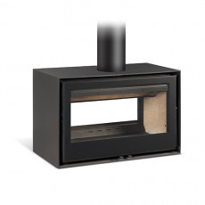 Salamandra a Lenha Habit 80 DC + T S/ Kit de Ventilação - Rocal