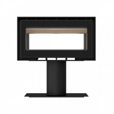 Salamandra a Lenha Linea 85 Duo com Dupla Face Pé - ADF