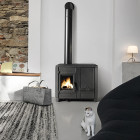 Salamandra a Lenha e Pellets Carolo Mix - Invicta