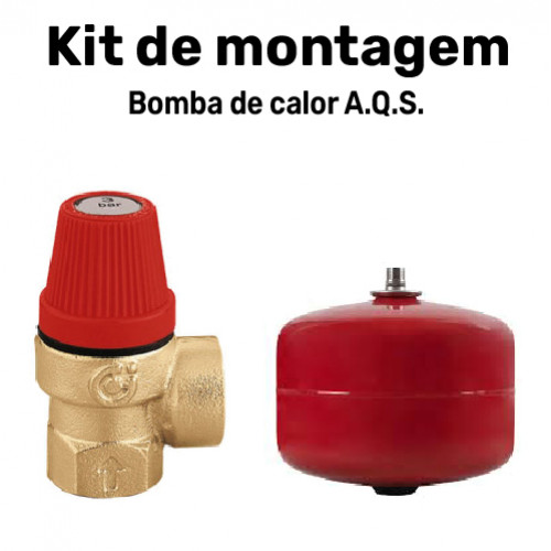Kit de Instalação de Bombas de Calor para aquecimento de águas Sanitárias