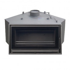 Recuperador a Lenha Para Aquecimento Central Elegance Angular 90º Cristal - Albicalor