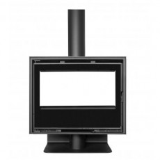 Salamandra a Lenha Eco Ruby Design 80x60 Dupla Face - Albicalor