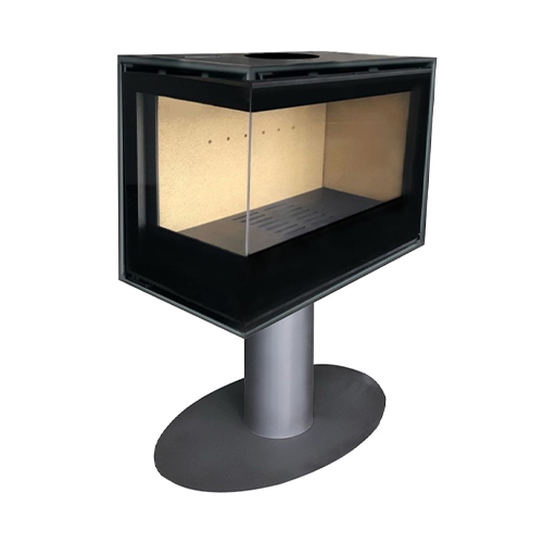 Salamandra a Lenha Eco Stand Panorâmico 80X60 c/pé - Albicalor Salamandra a Lenha Eco Stand Panorâmico 80X60 c/pé - Albicalor