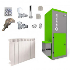 KIT de Instalação Caldeira Pellets VAP 24kw - Ecoforest