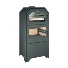 Salamandra a Lenha Forno 60 à Vista Com Lenheiro - Ferlux