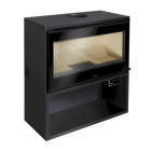 Salamandra a Lenha Paris 700 Lenheiro - Lacunza