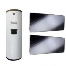 Kit Solar Horizontal A.Q.S C/ Acumulador Wertec 300 Lts 2 Serpentinas - Wertec