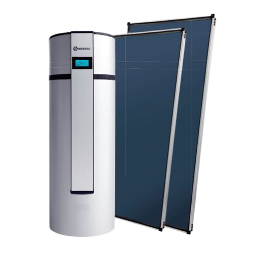 Kit Solar C/ Bomba de Calor Wertec W10 300L 1 serp. AQS - Viessman Kit Solar C/ Bomba de Calor Wertec W10 300L 1 serp. AQS - Viessman