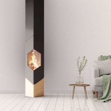 Salamandra a lenha Flamaquartz - Finoptim