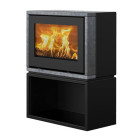 Salamandra a lenha Style 370 com Base - Lotus 