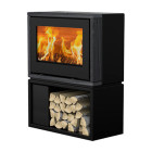 Salamandra a lenha Style 370 com Base - Lotus 