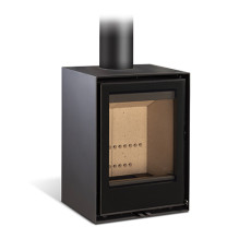 Salamandra a Lenha Habit 50V + T com Kit de Ventilação - Rocal