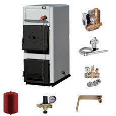 Kit de Instalação Caldeira a Lenha Aquecimento Central e AQS Vigas Clasic 25 C - Vigas 