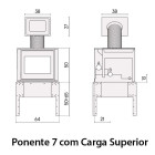 Recuperador a Pellets Ponente 7kW - Cadel