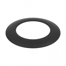 Espelho Aço Preto Fosco, Diâmetro: 180 MM