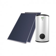 Kit solar térmico forçado Eco 200 L vitrificado 2 serpentinas, Insuatherm 